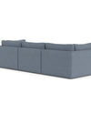 Tatum Modular Fabric Sofa With Storage Ottoman - Lux Home Decor