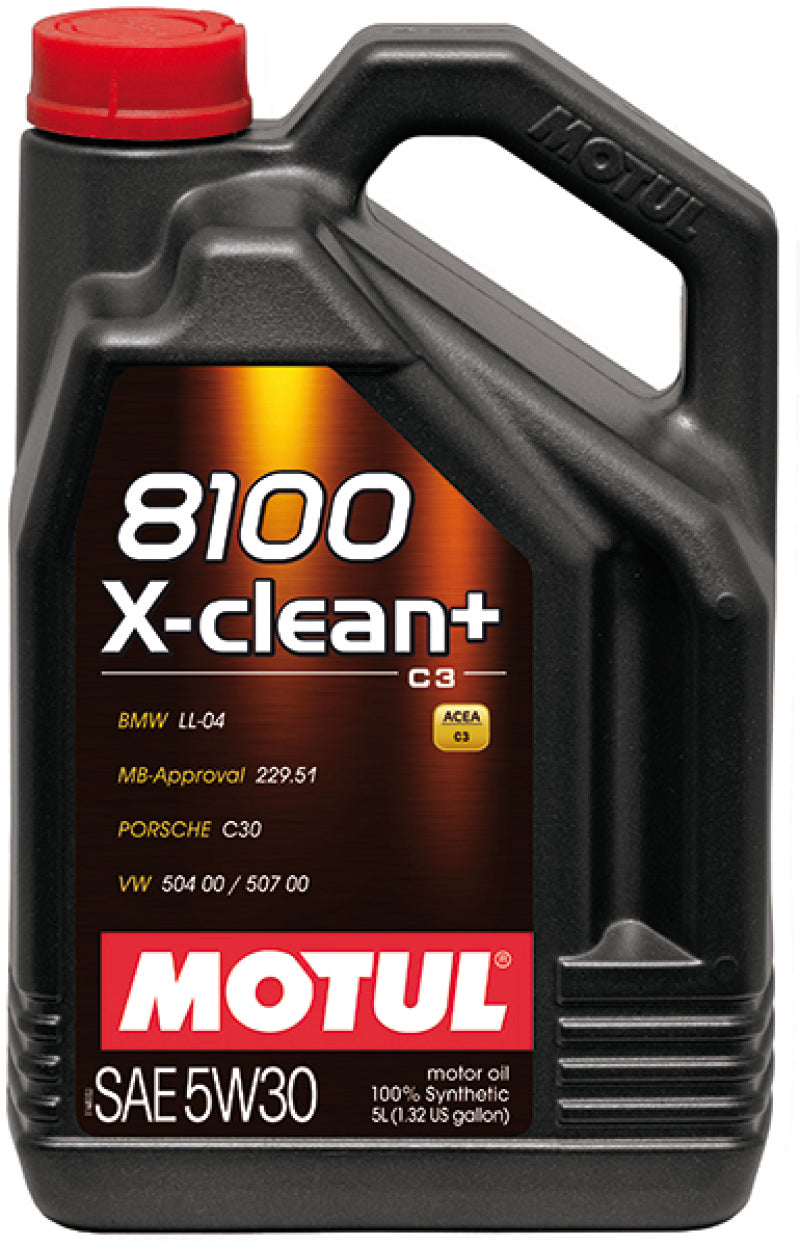 Motul 1L Synthetic Engine Oil 8100 5W30 X-CLEAN - LL04- MB 229.51- 504 —  Panda Motorworks