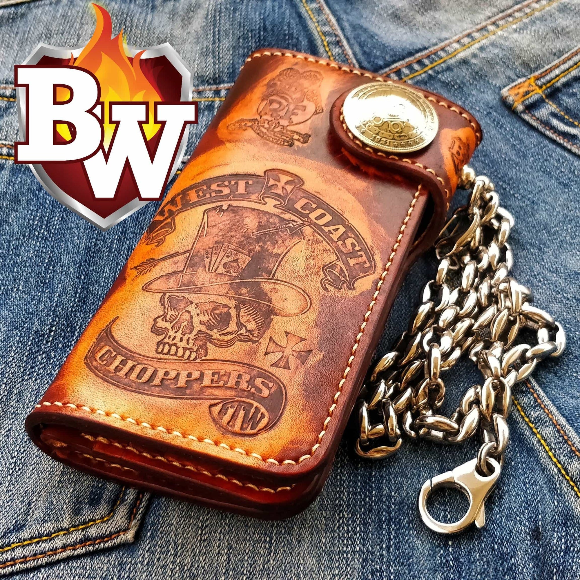 8&quot; Wallet - Biker Wallets