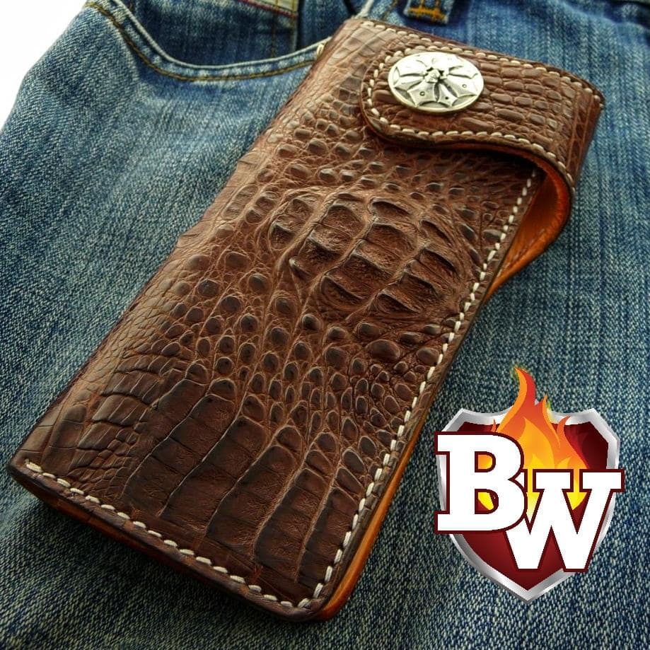 Exotic Slim 8-inch Custom Handmade Men&#39;s Biker Chain Wallet | The Original 0 ...