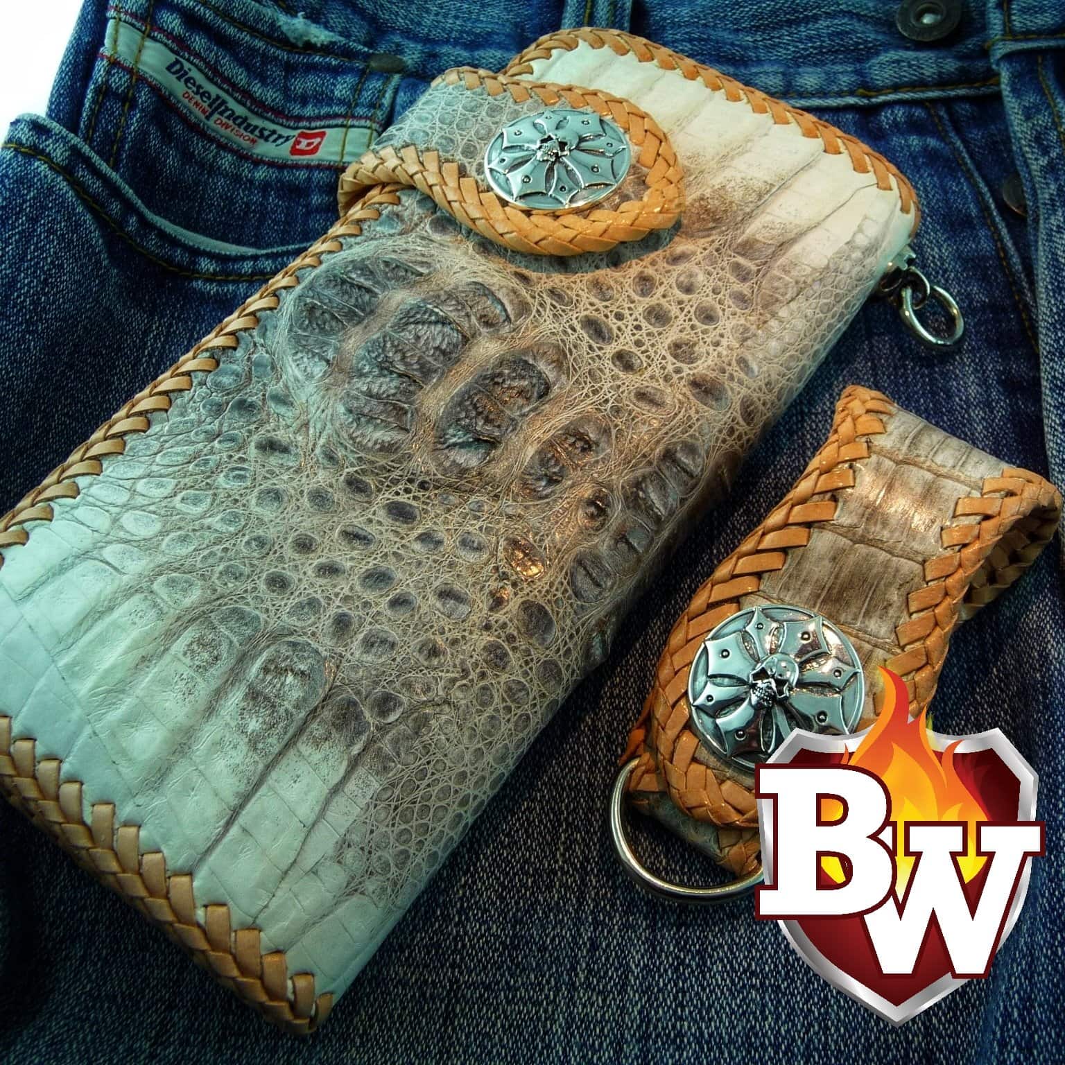 Plain Jane Exotic 8-inch Custom Handmade Men's Biker Wallet | The ...