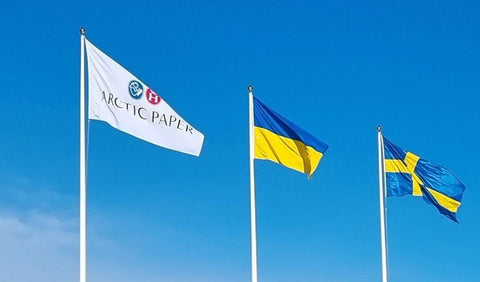 Arctic Paper offsettryckpapper - Stöd till flyktingar Ukraina
