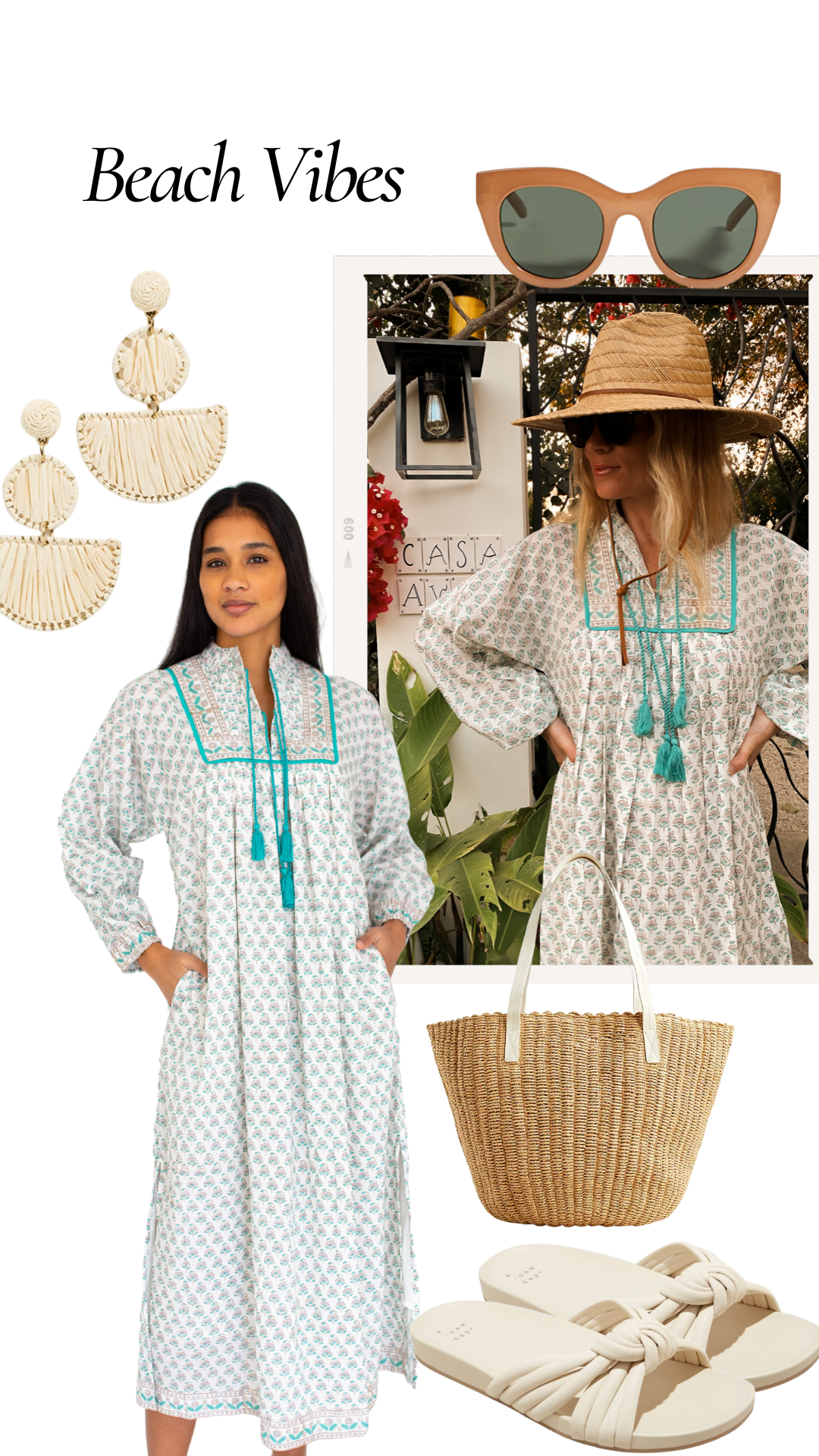 Kaftan in Teal