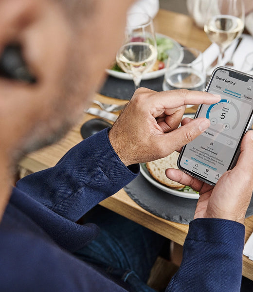 Sennheiser Conversation Clear Plus hearing solution with mobile application