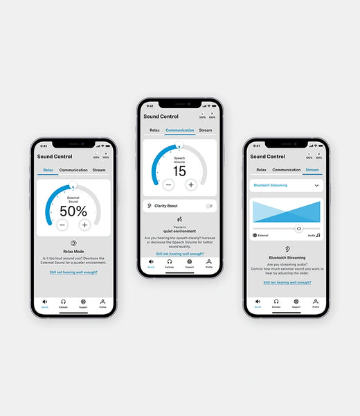 Sound control app for Sennheiser Conversation Clear Plus hearing solution