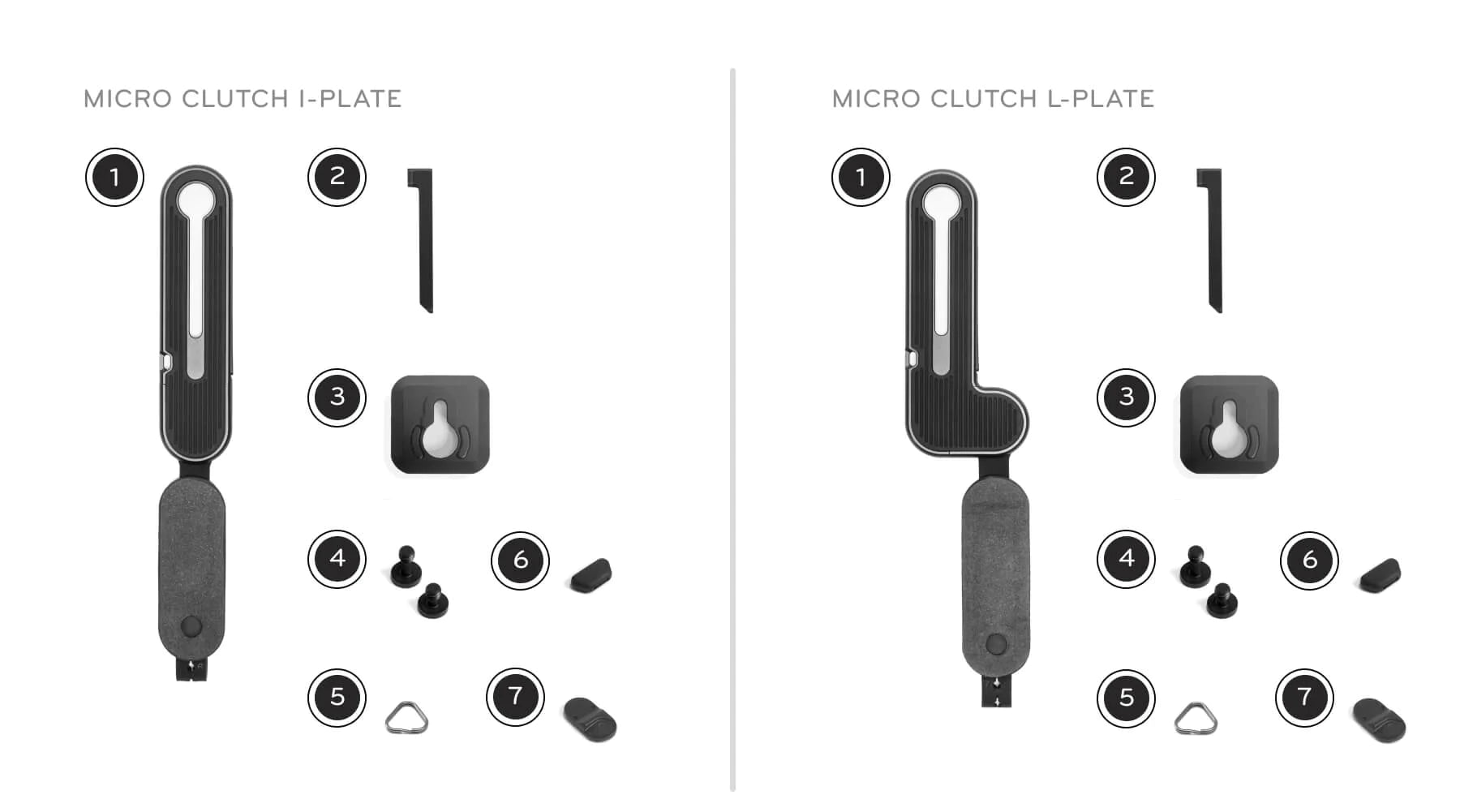 What's in the box - Peak design Micro Clutch L-Plate and I-Plate 