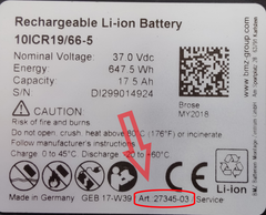 BMZ battery article number