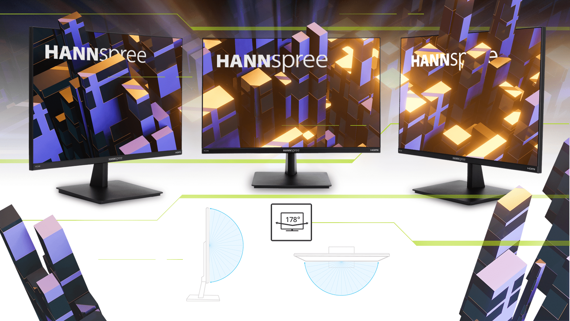 Hannspree HP247HJB 24" Full HD Commercial Display