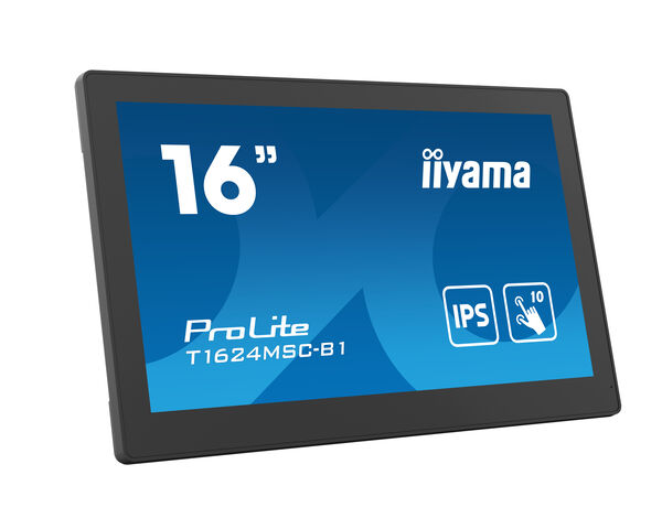 iiyama ProLite T1624MSC-B1 - 10pt PCAP 15.6" Touchscreen Monitor