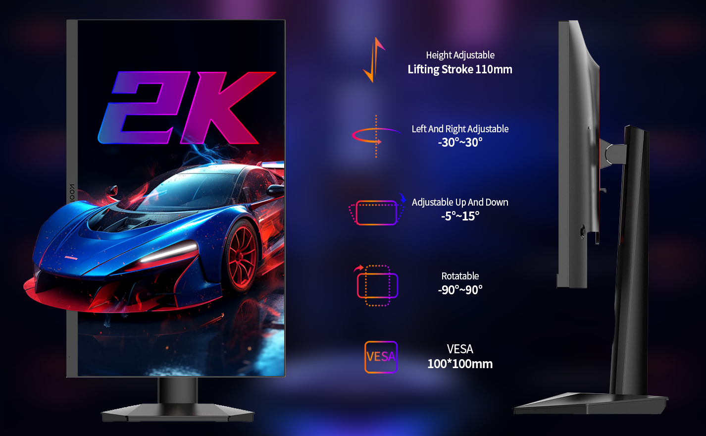 Koorui GP01 23.8" 165Hz 1Ms QHD Gaming Monitor