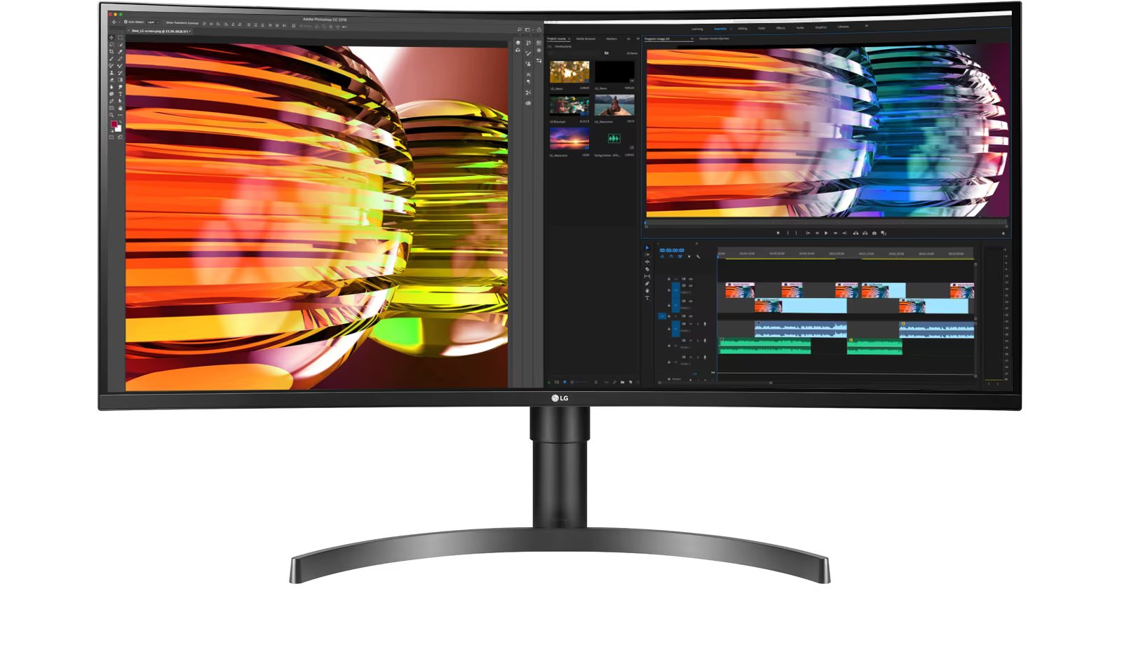 LG 35WN75CP-B 35" UltraWide™ QHD HDR VA Curved Monitor