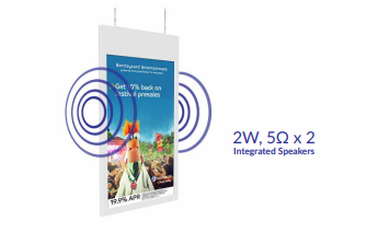 55" Hanging Double-Sided Digital Window Display