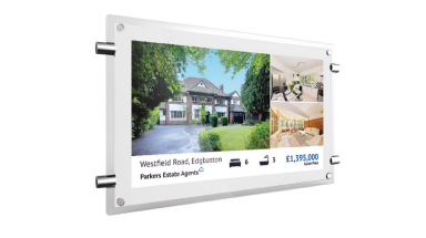 Estate Agent Window Display Screen  - 15" Digital Rod Display