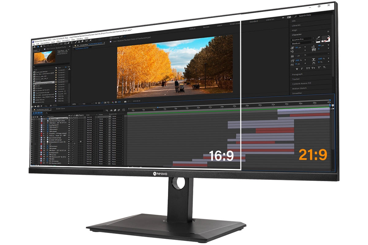 Agneovo DW3401 34-Inch 1440p Ultrawide USB-C Monitor