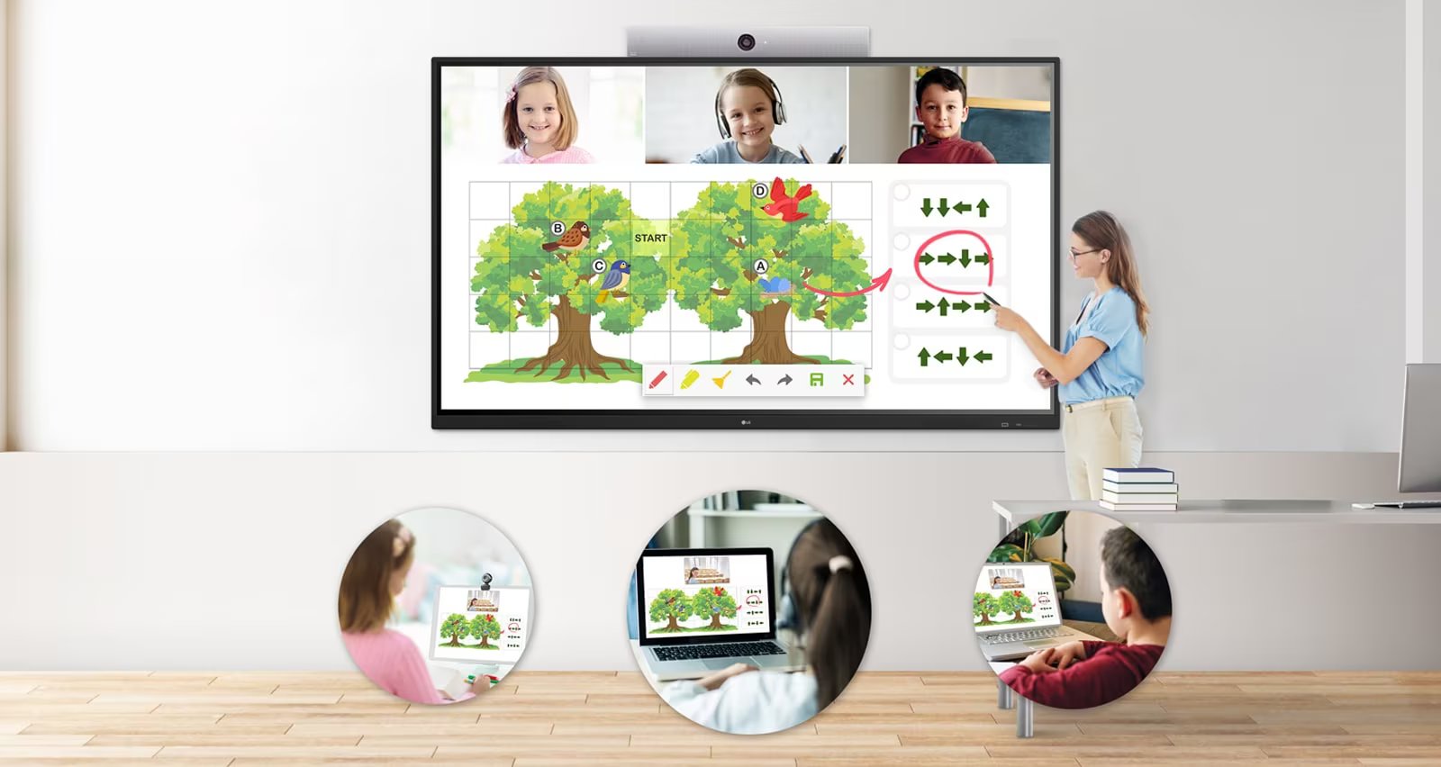 LG 65TR3PJ 65" UHD Education Interactive Createboard Digital Board