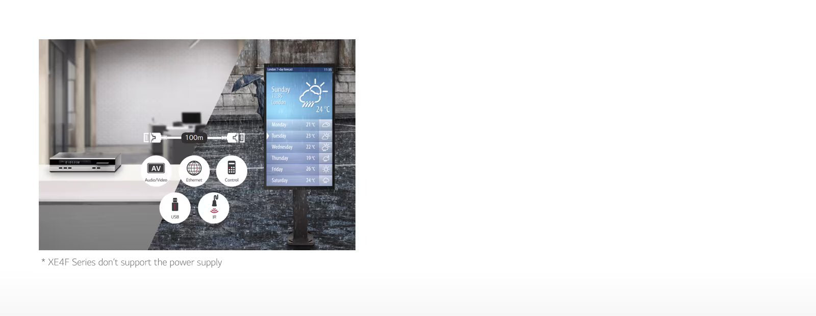 LG 49XE4F 49" Waterproof Outdoor Digital Signage Display