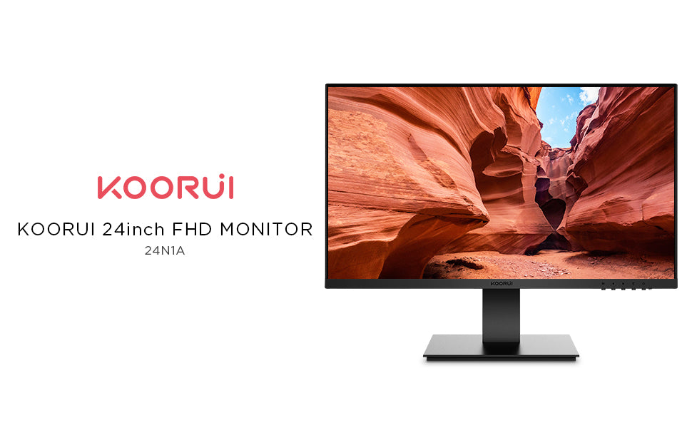 Koorui 24" VA Full HD 1920 x 1080 Business Desktop Monitor 75Hz - 1ms