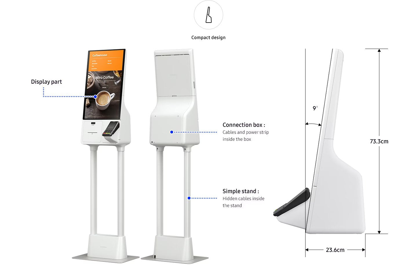 Samsung CY-KM24APXEN Smart Signage Kiosk | All-in-One Solution