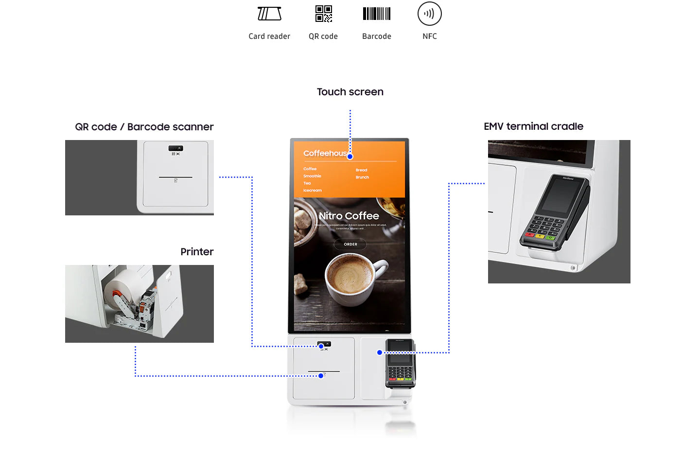 Samsung CY-KM24APXEN Smart Signage Kiosk | All-in-One Solution