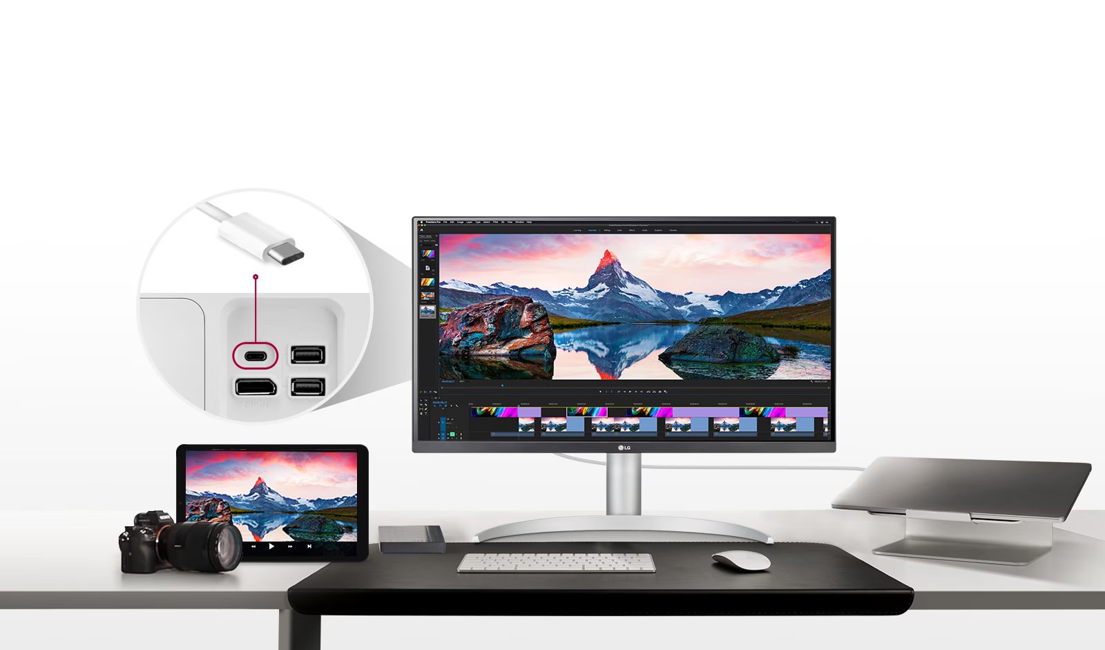 LG 27UP85NP-W 27" UHD 4K IPS Monitor with VESA DisplayHDR™