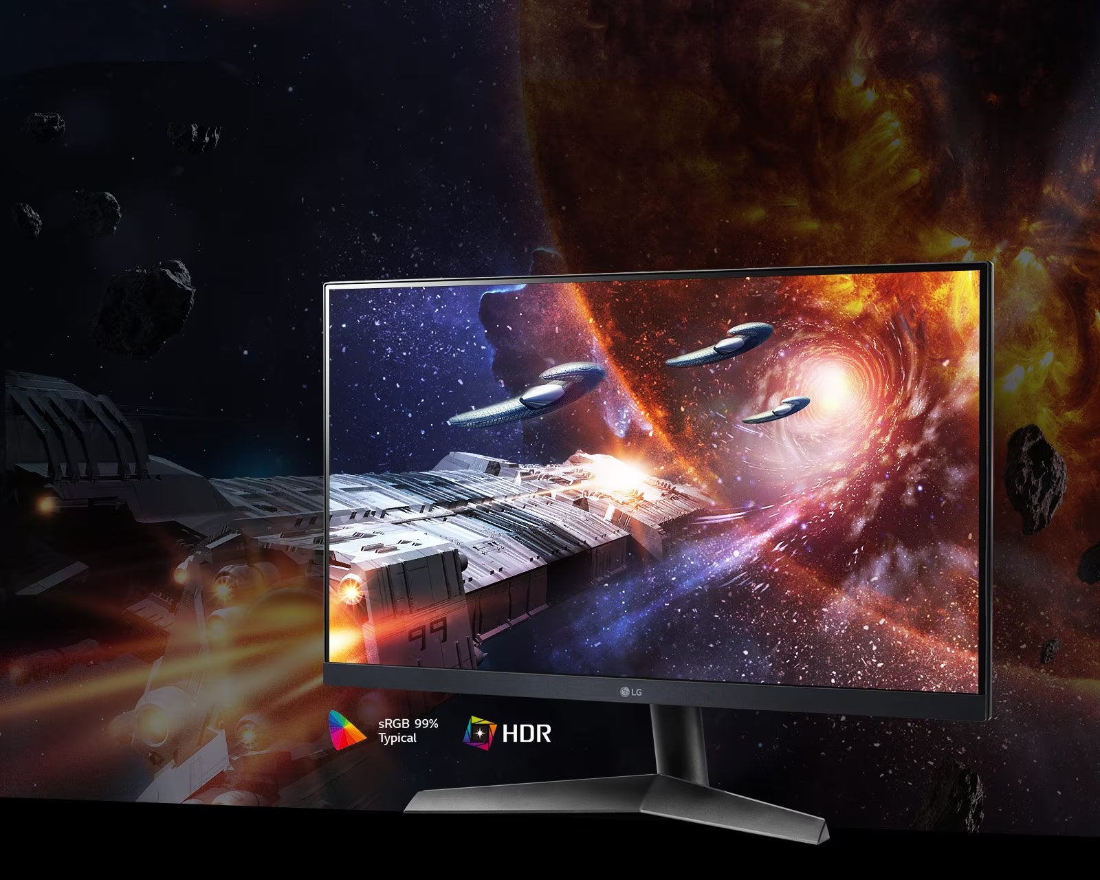 LG 24GN60R-B.BEK 23.8” UltraGear™ Full HD 144Hz IPS 1ms Gaming Monitor