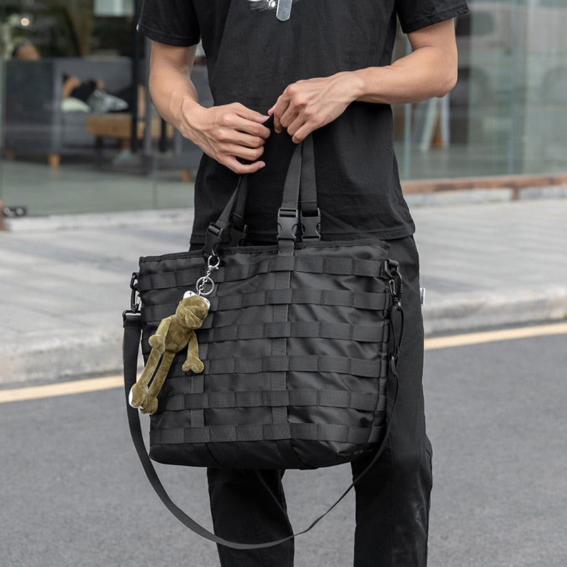 Large Anti-tear Nylon Tote Bag, Streets of Seoul