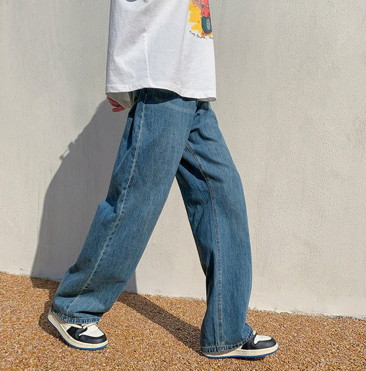 Espinoso vestir Economía Lightweight Oversized Jeans | Streets of Seoul | Men's Korean Style Fashion  – thestreetsofseoul