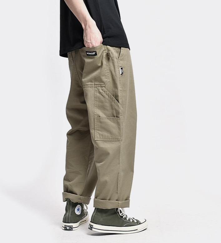 Vrouw stad Reciteren Loose Fit Straight Leg Cargo Pants | Streets of Seoul | Men's Korean Style  Fashion – thestreetsofseoul