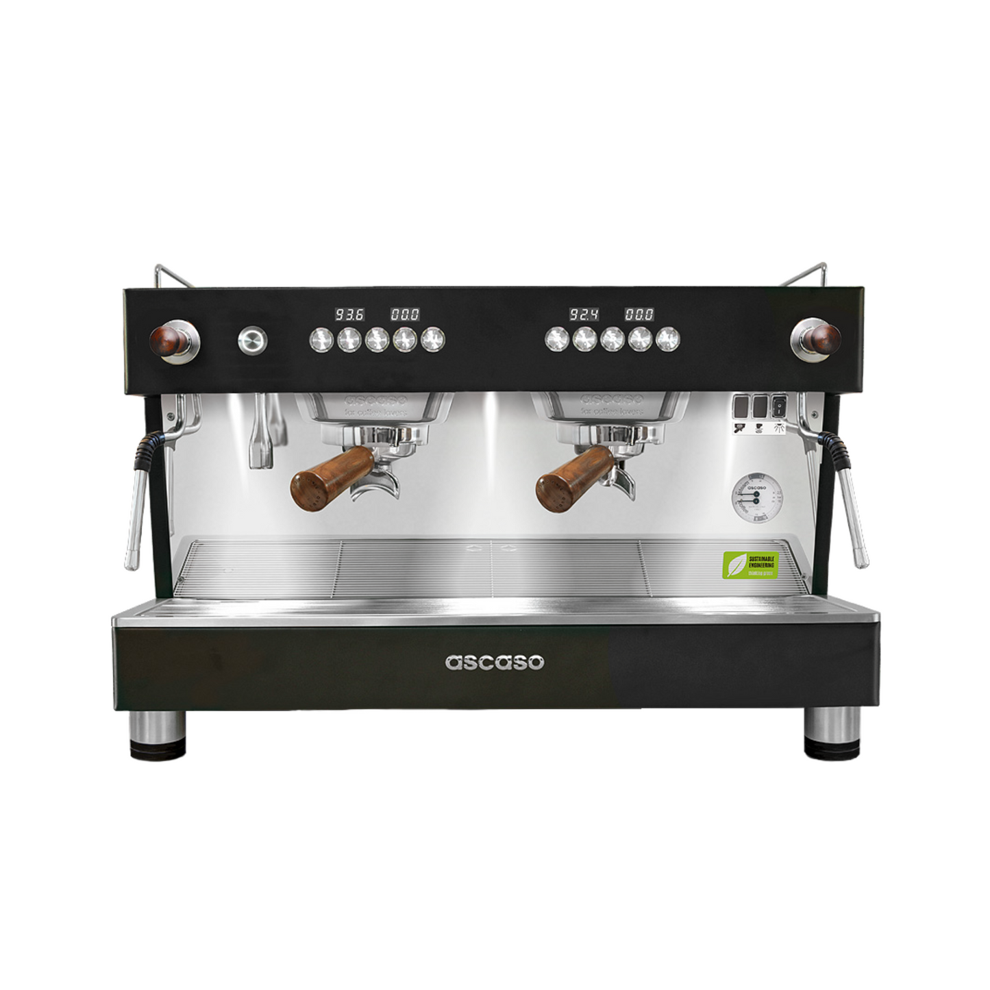 Ascaso Barista T Plus Raised 2 Group Compact Espresso Machine