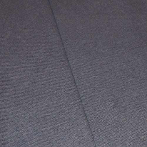 Black 2x2 Rib Knit Cotton Spandex Fabric by the Yard 360GSM
