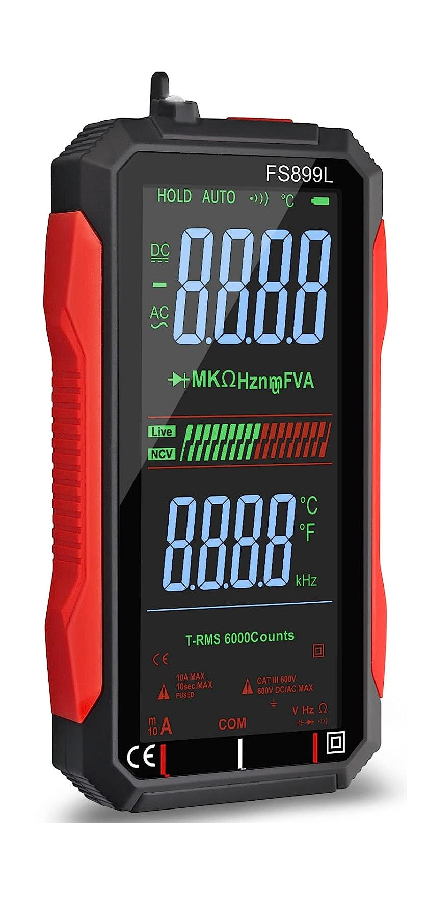 Neoteck USB Rechargeable Multimeter 6000 Counts