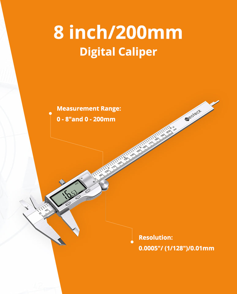 8 inch/200mm Digital Caliper and Feeler Set