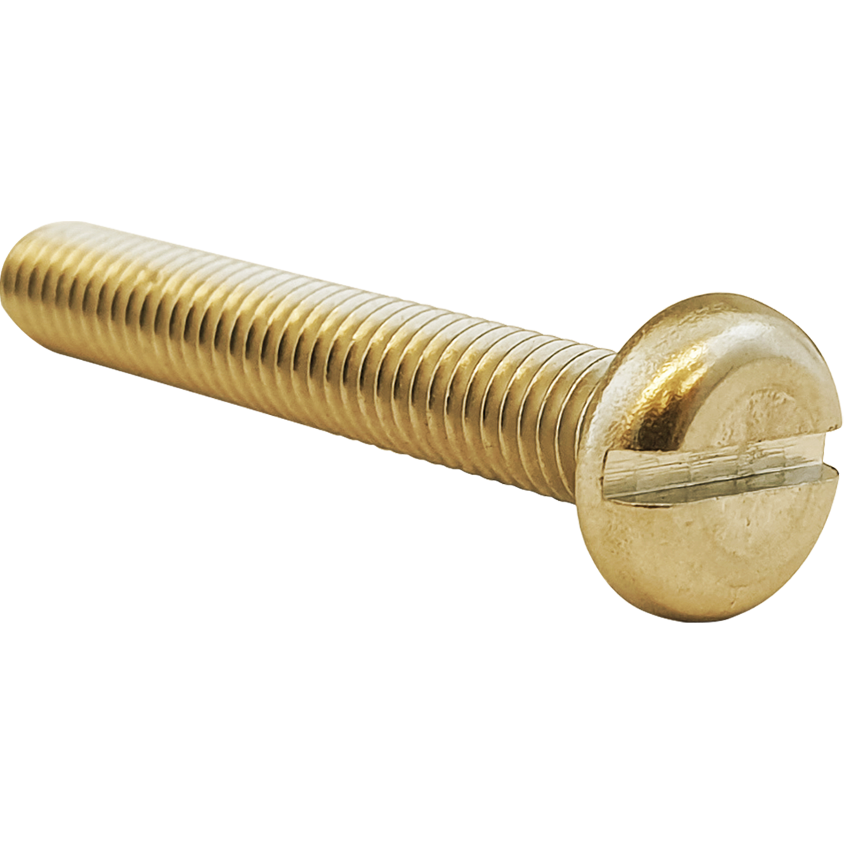 Solid Brass Slotted Pan Head Machine Screws Fusion Fixings 