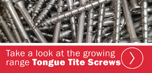Tongue Tite Screws  - Part of growing range of Tongue-tite screw from Fusion Fixings