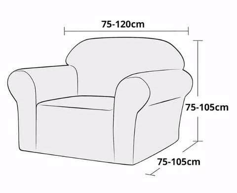 Dimensions housse de fauteuil Albane