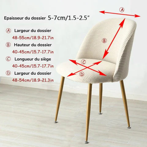 Dimensions housse de chaise Design