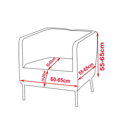 Dimensions housse de fauteuil carré