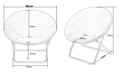 Dimensions housse de chaise ronde