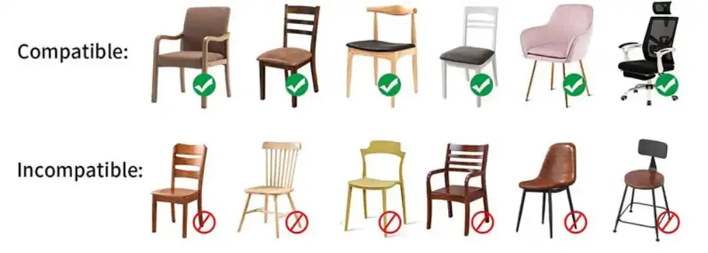 Modèles compatibles avec les housses de chaise d'assise