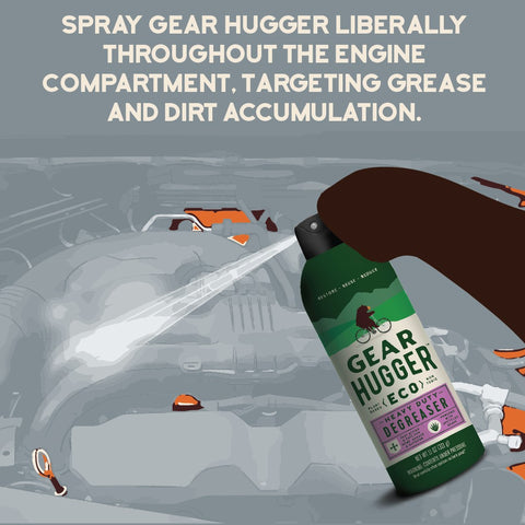 Spray Gear Hugger liberally throughout engine 