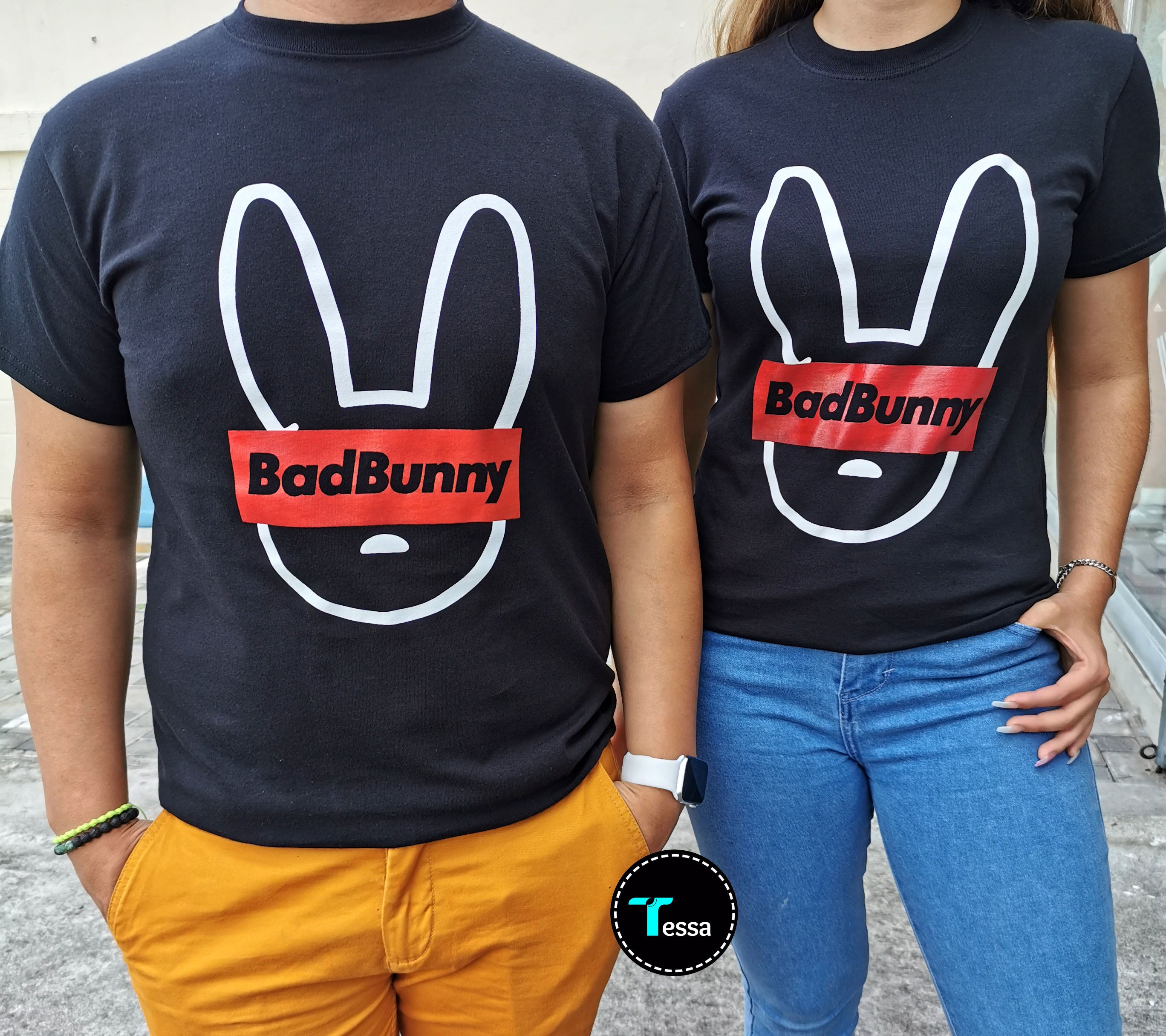 Camiseta negra Bad Bunny – Tessasv