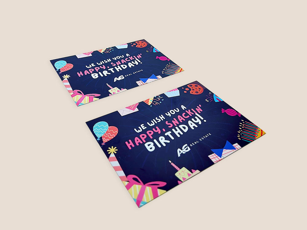 AG Real Estate personalised birthday cards