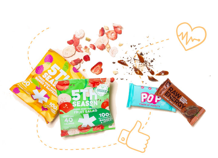 Healthy snacks selected by JustBite