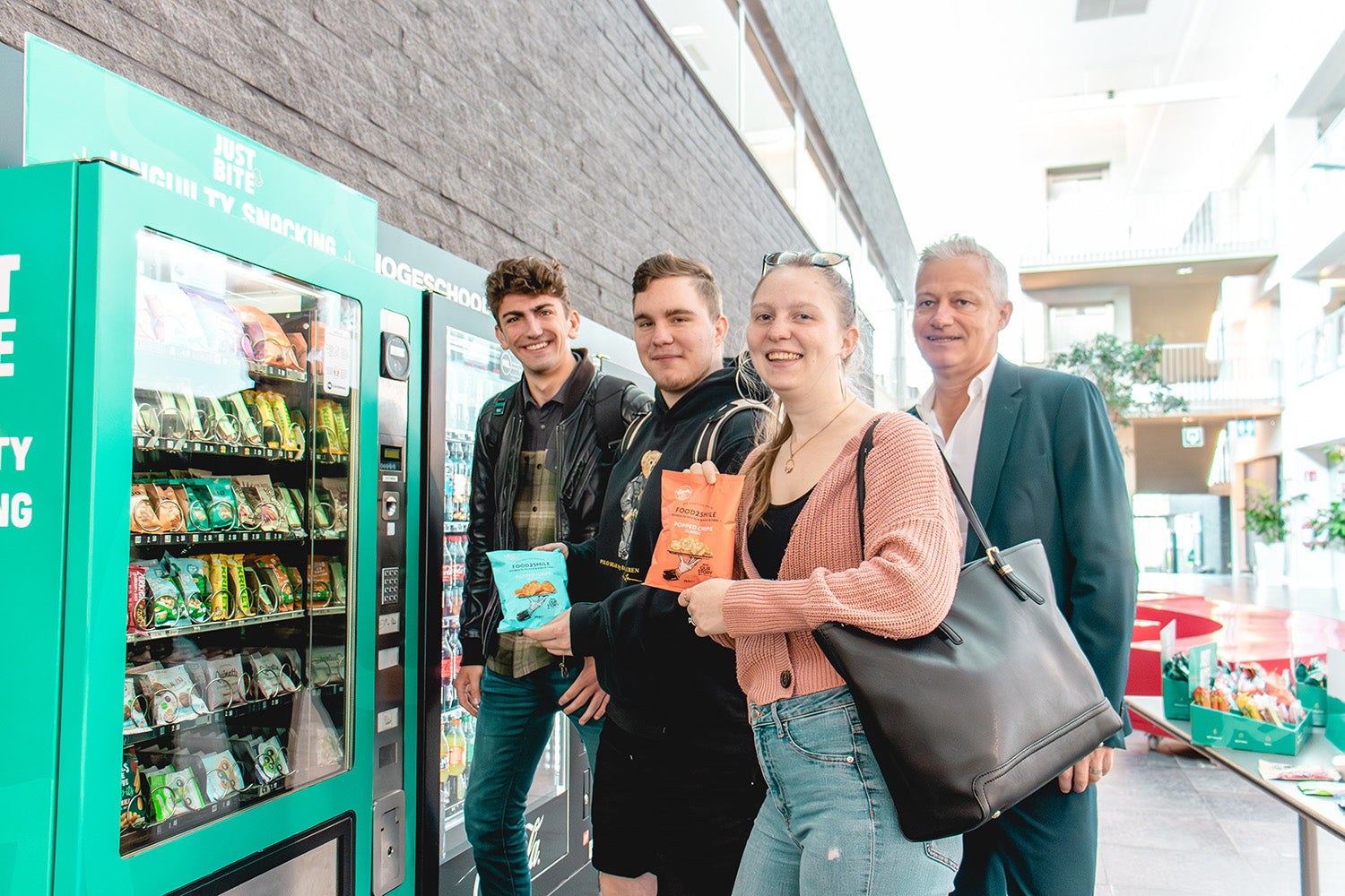 JustBite automaat gezondere snacks op PXL Hogeschool