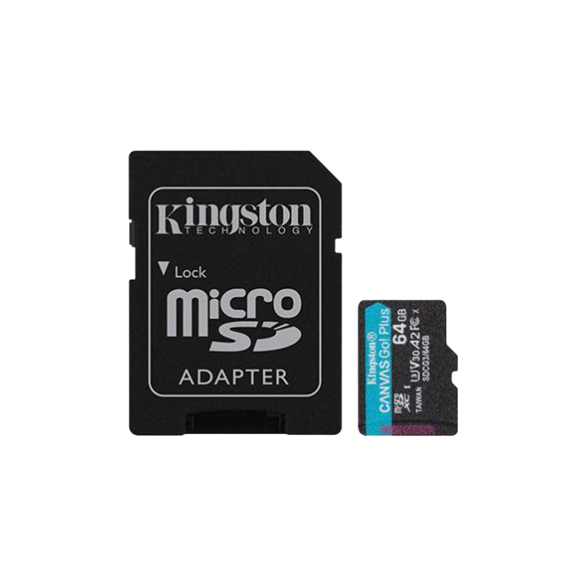 Kingston Canvas Go! Plus microSDXC Memory Card With Adapter, Class