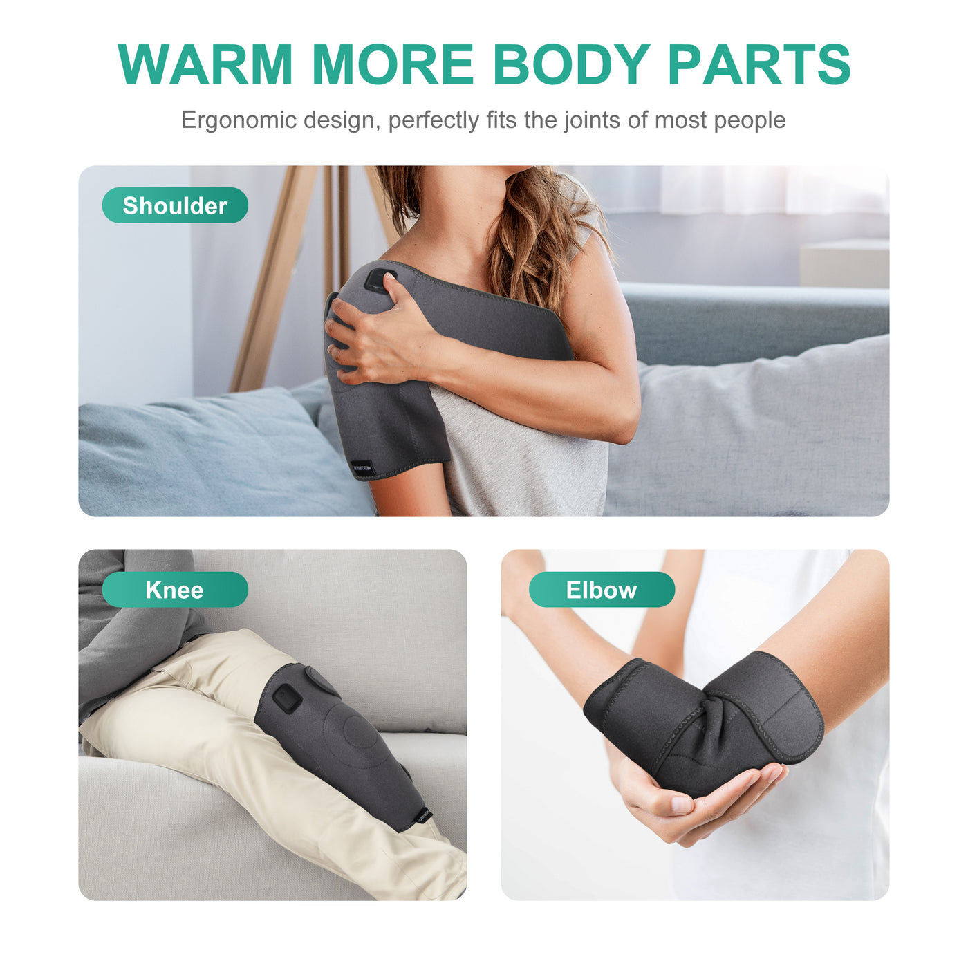 Medcursor Knee Brace Heating Pad Wrap