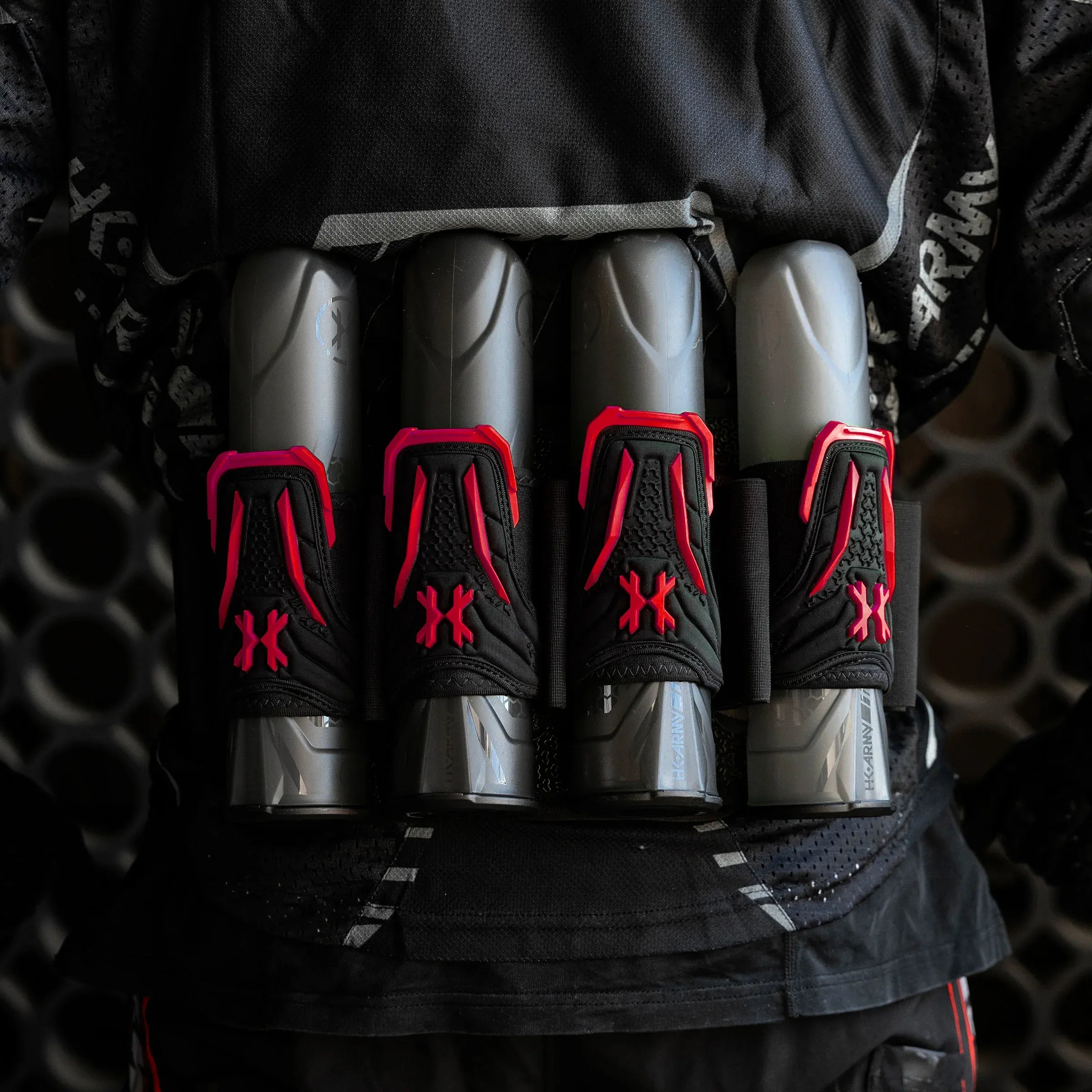 HK Army Zero G Lite Harness 4+3+4 Red 5 - Time 2 Paintball