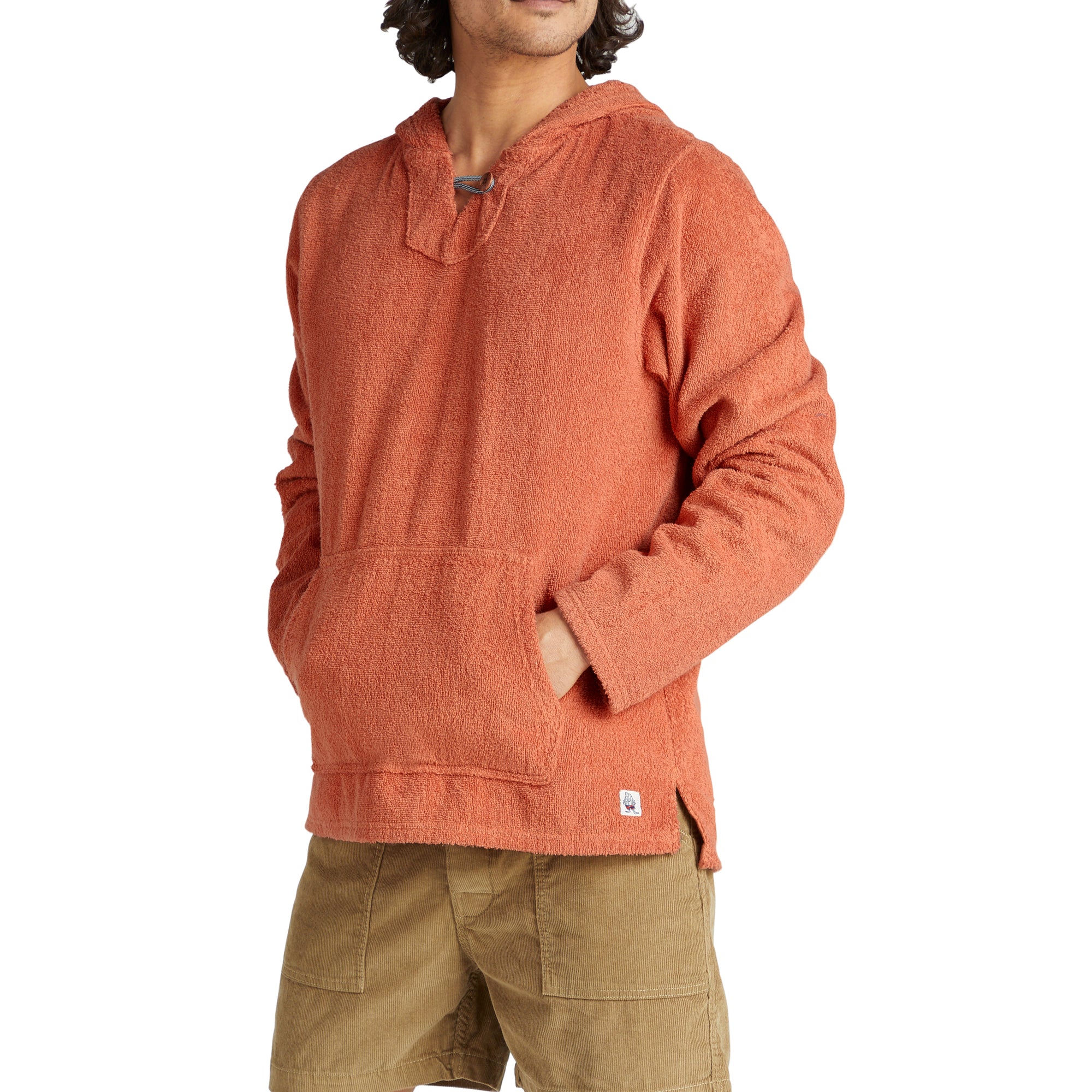 orange baja hoodie