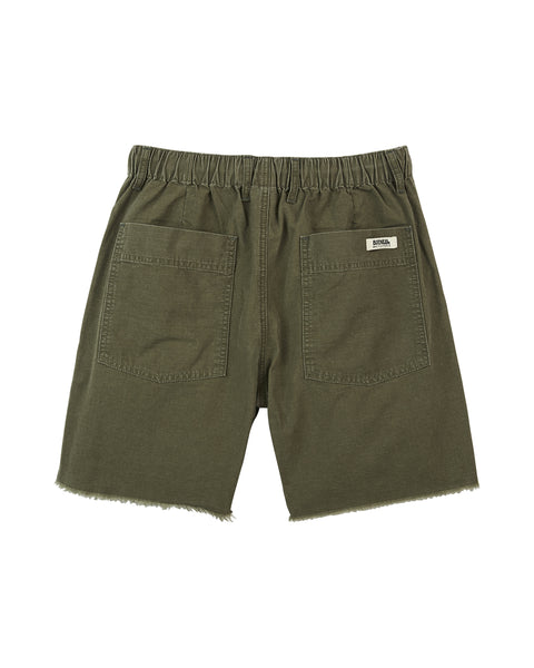 Tovil Shorts - High Waisted Corduroy Shorts in Olive
