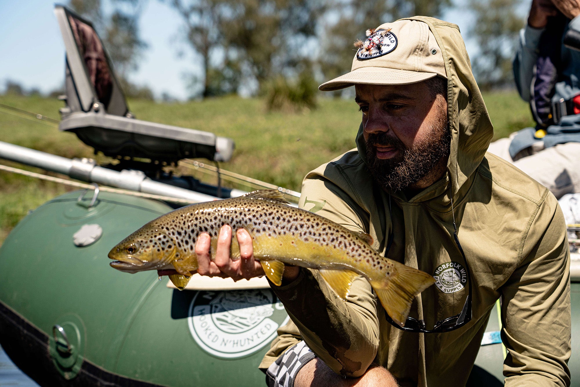 Tumut River Hopper Eating Brown Fly Fishing